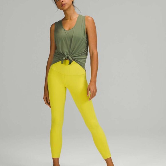 Lululemon | Align High-Rise Pant 25" | Yellow Serpentine | Size 12 - Picture 1 of 5